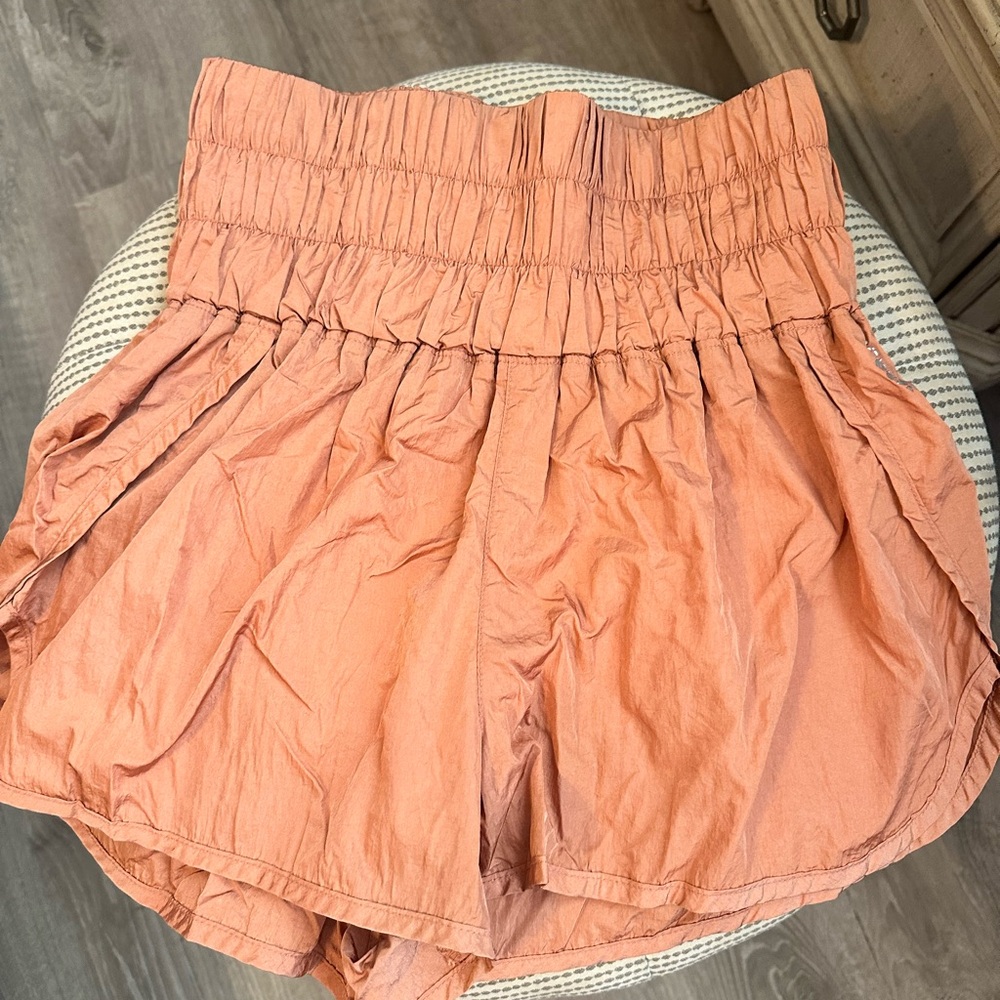 Free People High Waist Pale Orange Shorts